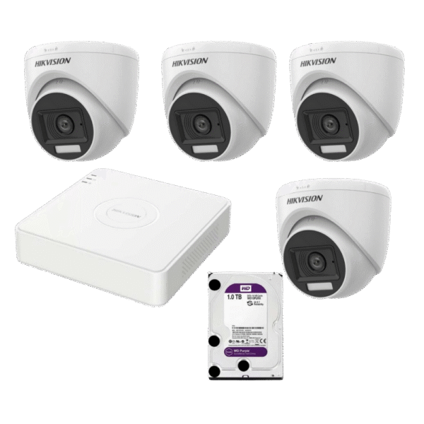 عدد 4 كاميرات هيك فيجن 5 ميجا