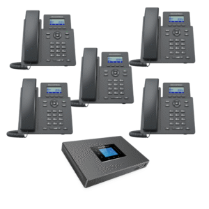 نظام سنترال جراند ستريم مع 5 هواتف IP